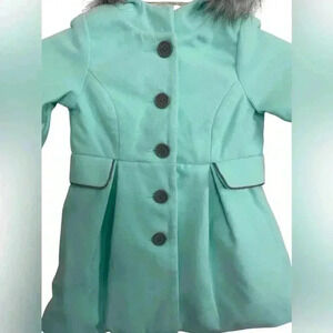Cat & Jack NWT Girls Mint Green Coat Size 4/5 XS
